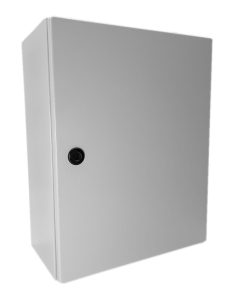 AMK Verteilerschrank Leergehäuse aus Stahlblech mit Montageplatte 450mm x 350mm x 200mm IP 65